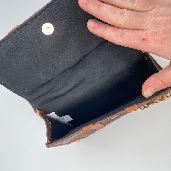 Harry Potter Hogwarts Trunk Crossbody Bag Wallet Brown Gold Studs 9 3/4 Patch - Picture 9 of 14